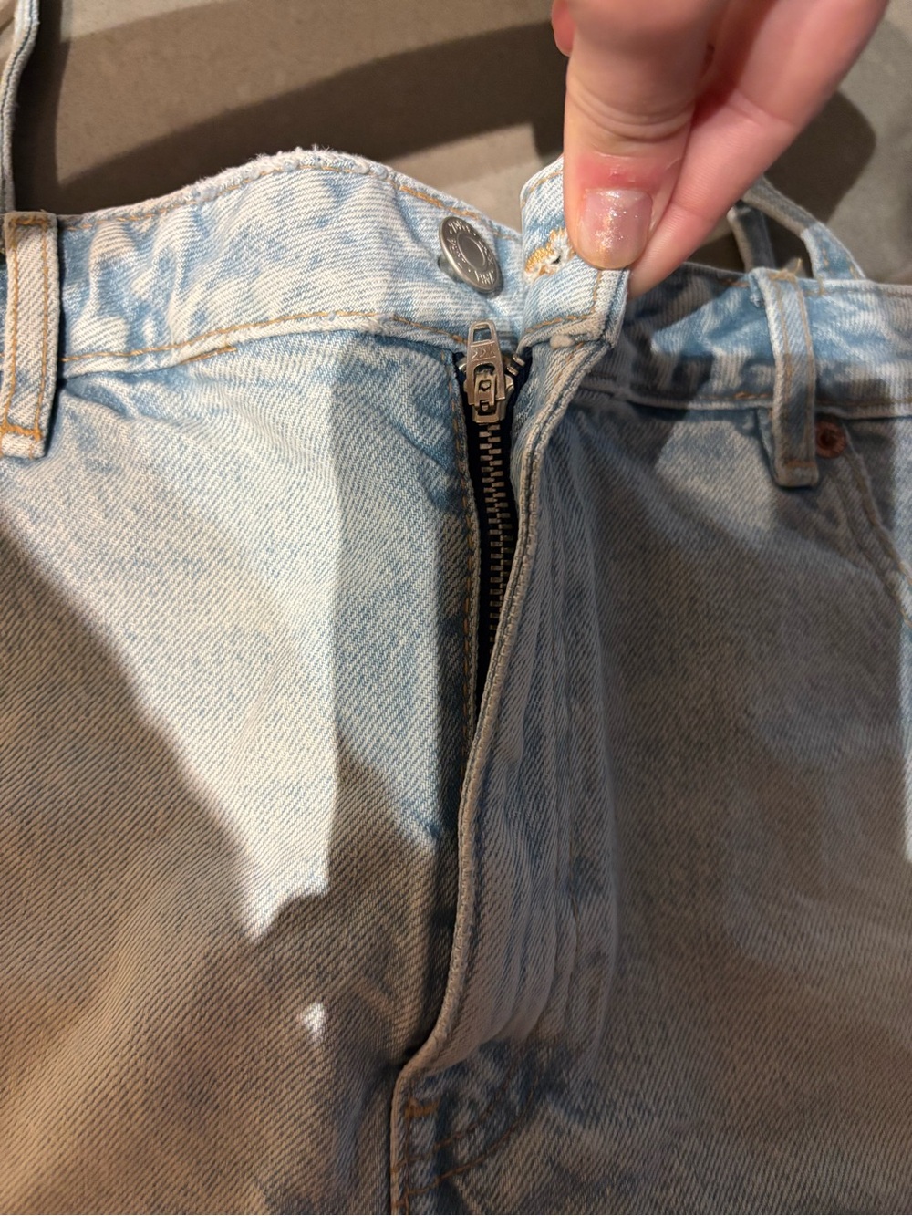 Zara Light Blue denim tank - Women NWOT - Picture 9 of 10